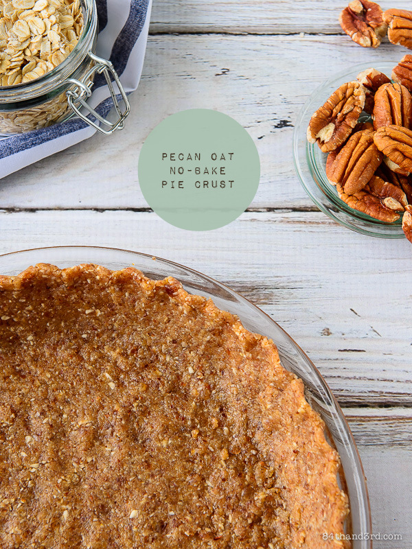 Pecan Oat No-Bake Pie Crust