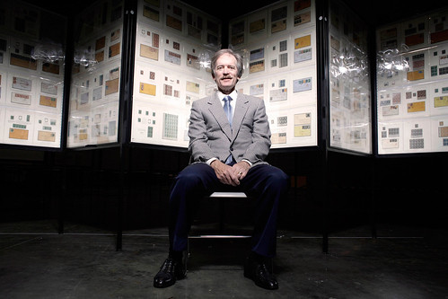 Bill Gross With Stamp Collection