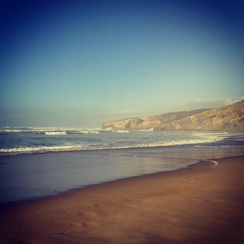 sea cliff beach portugal square sand squareformat algarve iphoneography praiadomonteclerigo instagramapp xproii uploaded:by=instagram