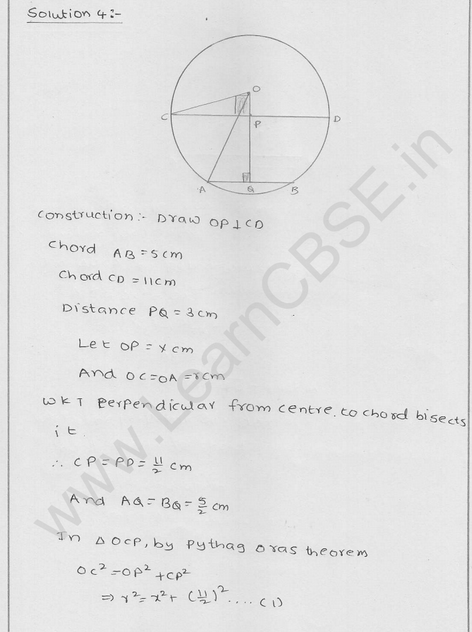 RD Sharma Class 9 solutions Chapter 16 Circles Ex 16.2 4