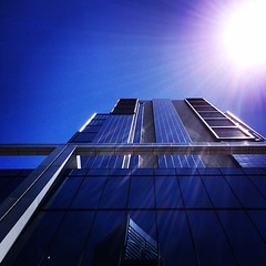 The BHP Building with Central Park reflection under the midday sun #Perth #iphoneonly #perthcity