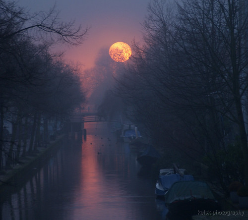 sunset mist holland zonsondergang nederland thenetherlands delft zuidholland buitenwatersloot kelskphotography