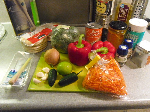 Ingredients green curry