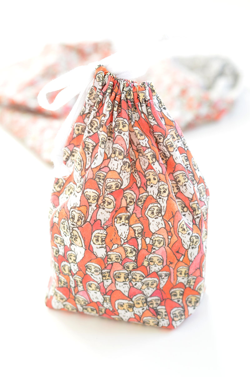 Every Last Santa Drawstring Gift Bags