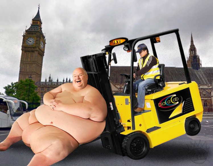 Taxi for Fat Tory Cunt Eric Pickles