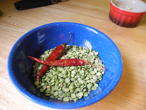 Chiles and peas