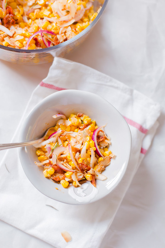 Sweet Corn and Toasted Coconut Salad