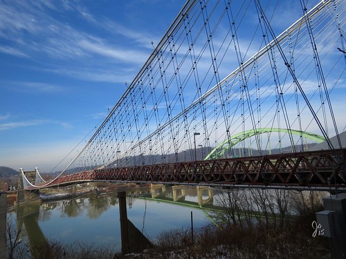 bridge ohio heritage port river wv wheeling