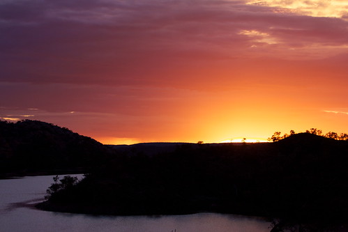 Moondarra Lake And Sunset