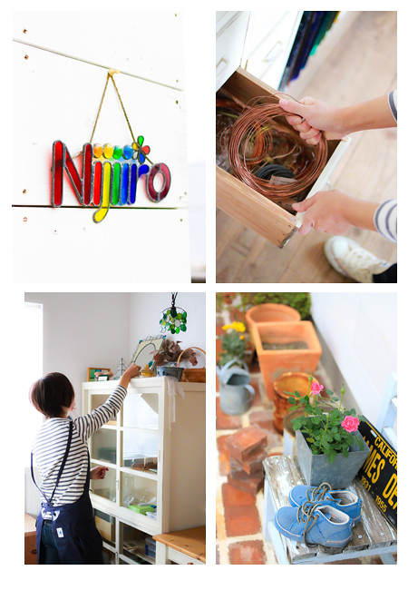 ステンドグラス　ランプ　にじいろ　Nijiiro Lamp 愛知県瀬戸市　教室　工房　商品撮影