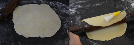 rolling pie dough