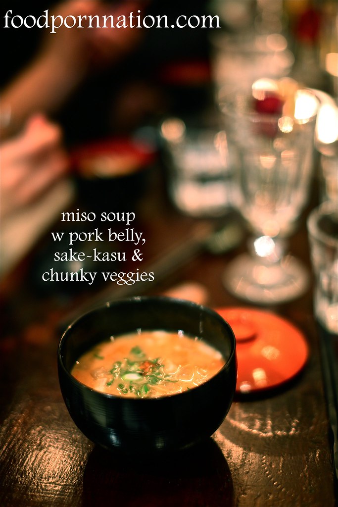 Hearty Miso Soup with Pork Belly, Sake - Kasu & Chunky Veggies