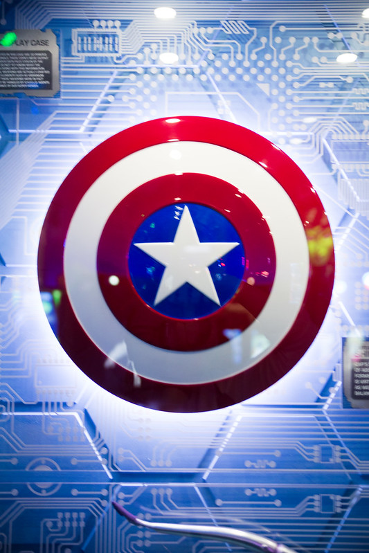 Captain America Shield at The Marvel Experience in Dallas