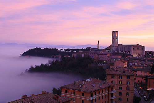 italien sunset italy panorama mist fog italia perugia italie umbria umbrien 霧 ウンブリア州 ペルージャ 佩鲁贾