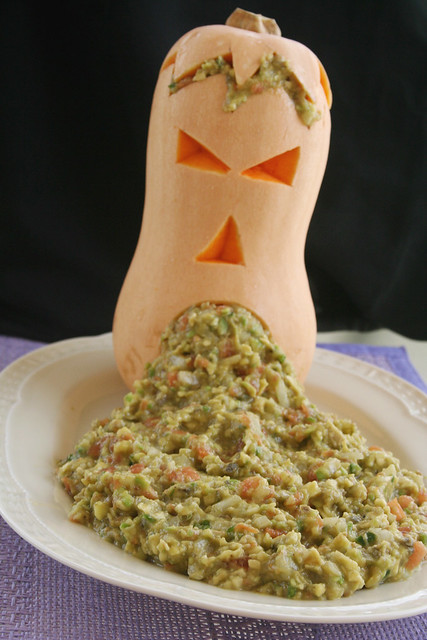 Foto del vómito de la  receta de guacamole