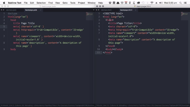 Top-Speed HTML Development With Jade