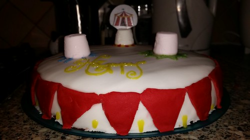 Leo's First Birthday -3 ring circus cake