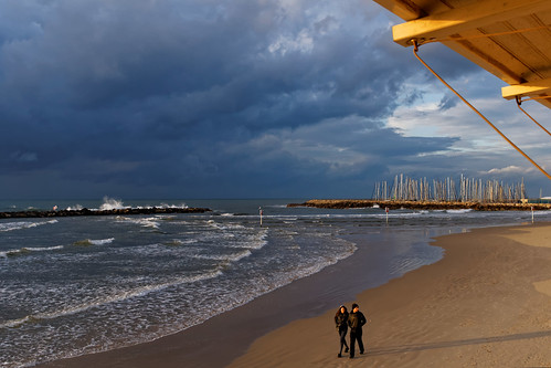 winter people seascape beach water clouds israel telaviv waves sony telavivbeach minolta2485mm sonya77