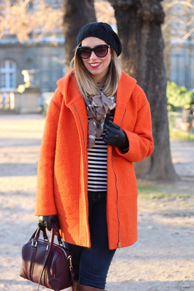 Stripes in Paris | Winter Outfit | #LivingAfterMidnite