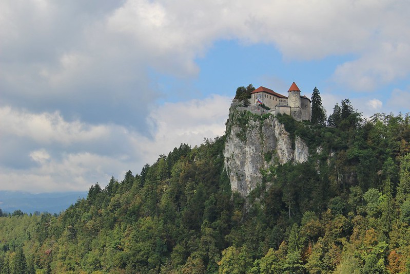 Bled castle on hill