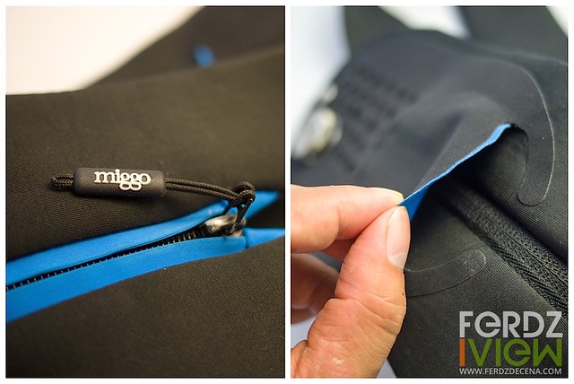 Durable zippers and a pocket for camera lens cap