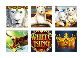 free White King slot game symbols
