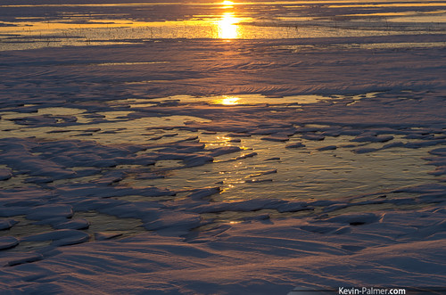 winter sunset sun snow cold reflection ice yellow gold golden evening frozen illinois january clear icy frigid manito kevinpalmer tamron1750mmf28 pentaxk5 springlakestatewildlifearea