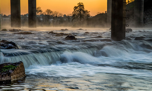 california morning sunrise river landscape waterfall nimbus hazel sacramento natoma 2015