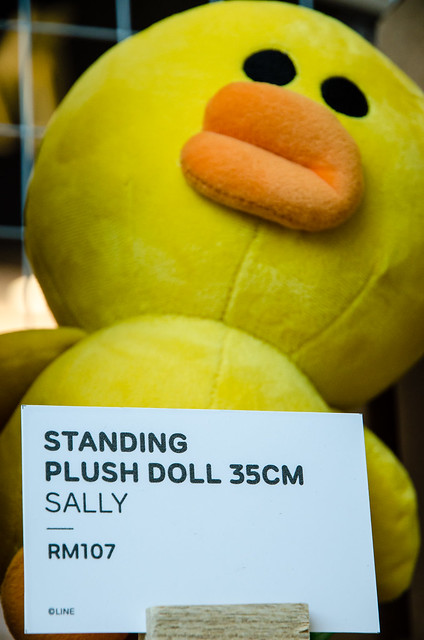 Sally plush doll at LINE Friends Pop-up store
