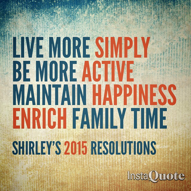 Yes, I do resolutions. They really helped me this year. Here's looking ahead. #2015resolutions