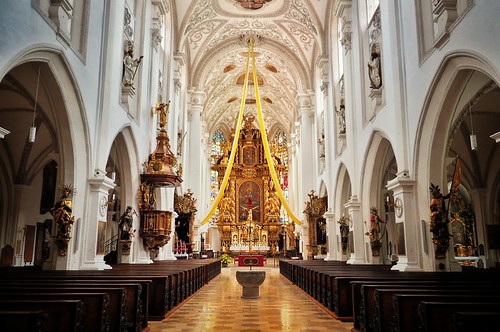 church germany bayern deutschland bavaria am interior interieur kirche germania bavarian bayerische landsberg lech innern