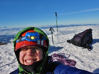 Clare on Summit of Cotopaxi (19,347 ft)