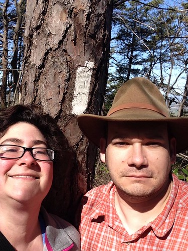 9. Chris and Reid on the Appalachian Trail (Note White Blaze)