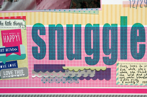 Snuggles Scrapbook Layout | shirley shirley bo birley Blog