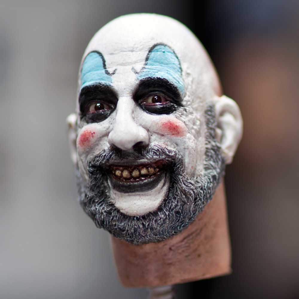 here's another paint up of sid haig as captain spaulding sculpted by J...