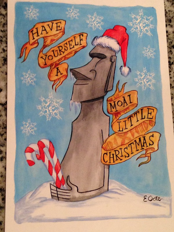 Eric October's "Have Yourself a Moai Little Christmas"
