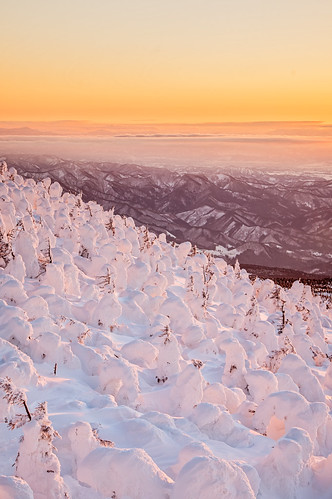 sunset japan landscape pentax 日本 yamagata zao 山形 k3 山形県 yamagataprefecture zaosnowmonster 蔵王樹氷