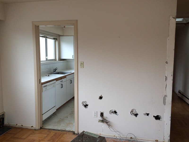 Before image of the renovation Vancouver penthouse