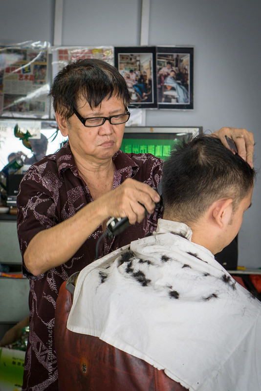 Batu Pahat old-style barber - in the media