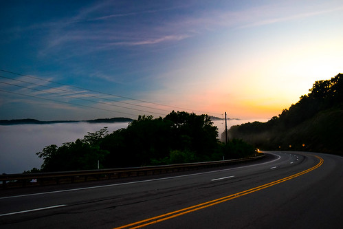 road sky fog sunrise outdoors nikon outdoor pennsylvania vivid freeway traveling dslr exploration nikonp520 naturebynikon