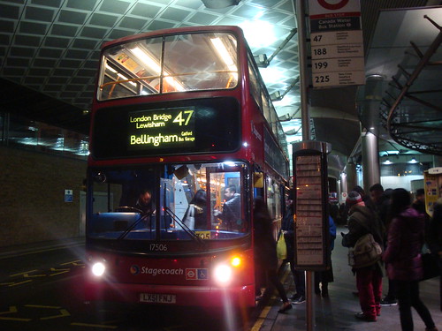 Stagecoach London 17506 on Route 47 Extra, Canada Water