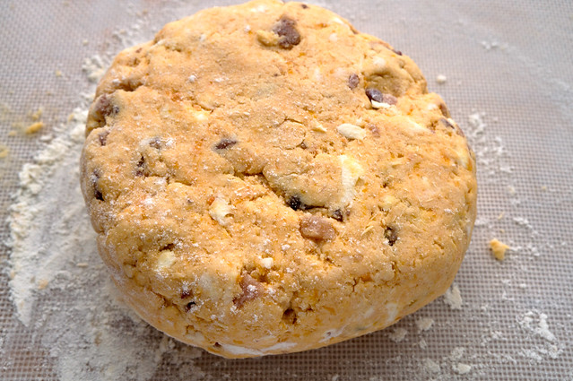 sweet potato biscuit dough round