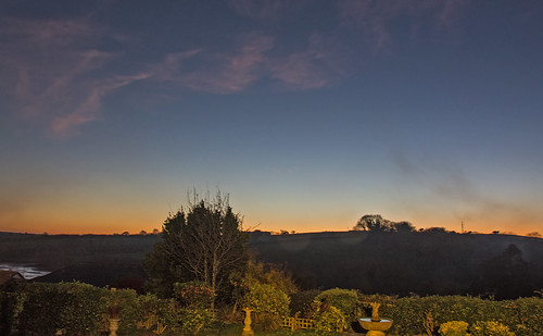 wood winter sunset weather devon kingsbridge cirrus southhams southdevon southwestengland tacket tramsteer tacketwood