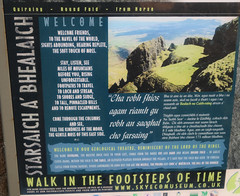 Information board for the Quiraing
