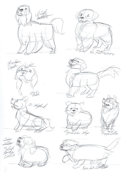 12.1.14 - National Dog Show Sketches