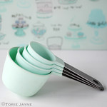 Duck egg blue measuring cups