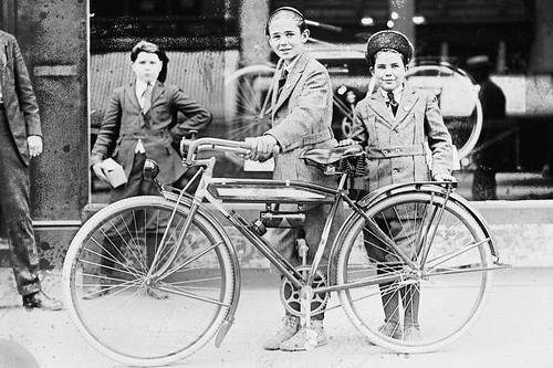 Times Boy and bicycle 1921