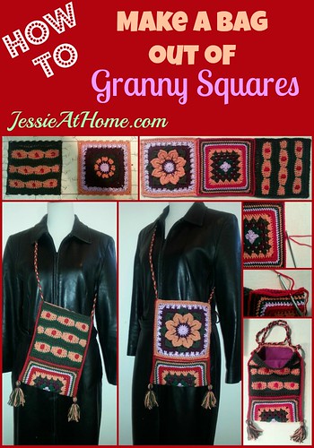 How to make a bag out of granny squares