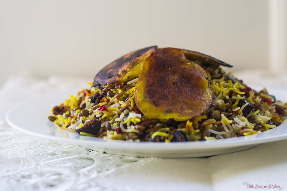 Adas Polow (Persian Rice and Lentils) via LittleFerraroKitchen.com