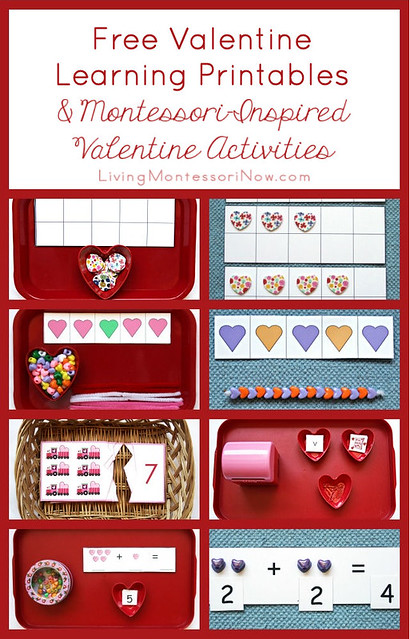 Free Valentine Learning Printables and Montessori-Inspired Valentine Activities